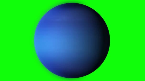 Green Screen Neptune Hohe Qualität — Stockvideo