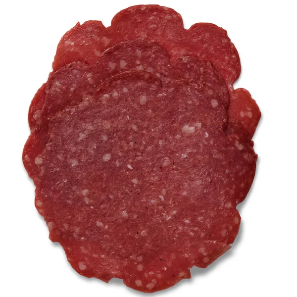Salami Plakjes Prachtig Eten Hoge Kwaliteit — Stockfoto