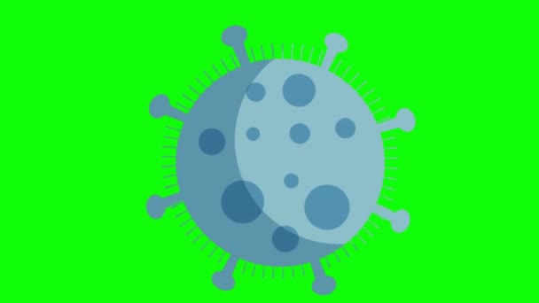 Schermo Verde Virus Della Corona Covid — Video Stock