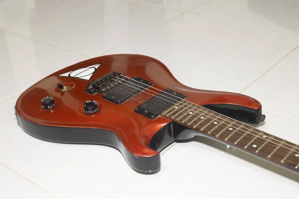 Tangerang Indonézia 2020 Március Piros Doff Paul Reed Smith Rózsafa — Stock Fotó