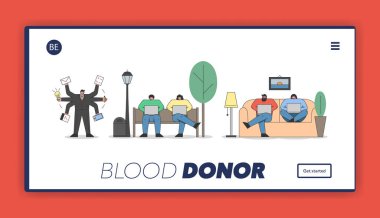 Serbest İşveren Konsepti. Bir Web Sitesi İniş Sayfası. Ofis Malzemeleri ile Çoklu Görev Yapan İşadamı, Serbest Çalışanlar Uzaktan Çalışıyor. Web Sayfası Çizgi Çizgi Çizgi Çizgi Çizgisi Çizgi Çizgisi Düz Vektör İlülasyonu