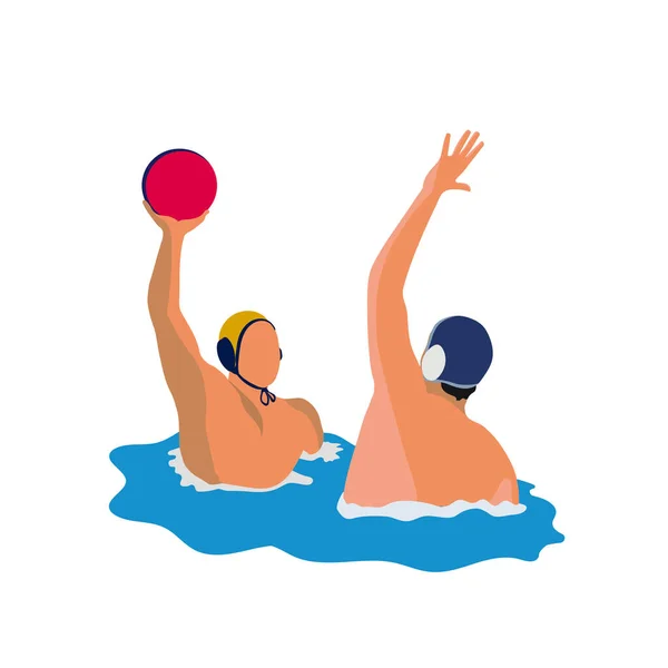 Sport. Water polo. Vector illustration