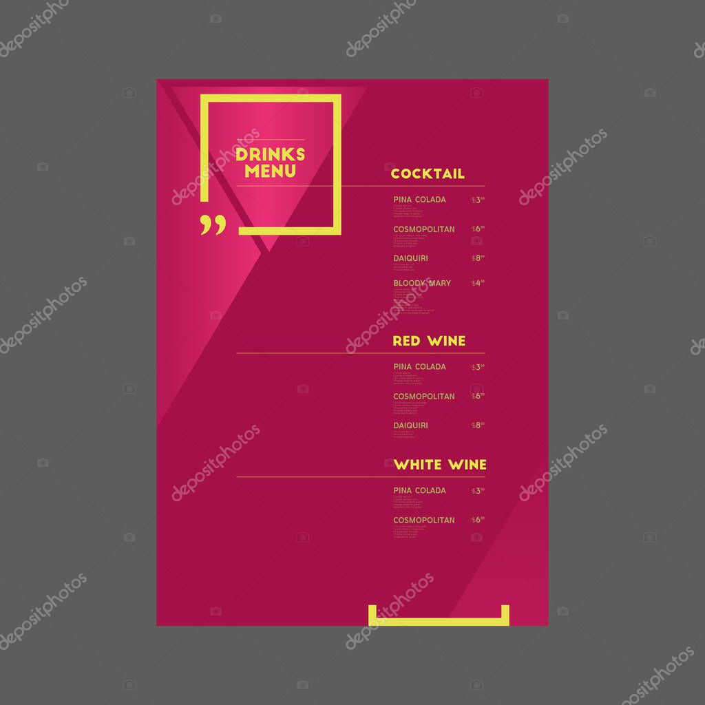 Triangle, square and quotes. For art template design list or banner.