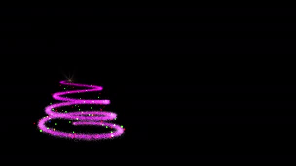 Beautiful twinkle Christmas Tree — Stock video