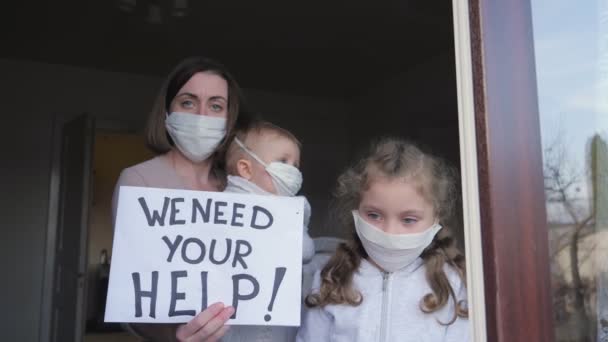 Koronavirüs sırasında ev karantinası — Stok video