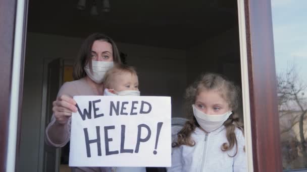 Házi karantén a koronavírus ideje alatt — Stock videók