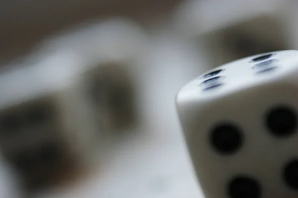 Игра Кости Много Штук Крупным Планом Четыре Шесть Черно Белых — стоковое фото