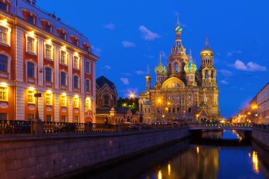 Kan, gece görüş, Saint-Petersburg üzerinde kurtarıcı Kilisesi,
