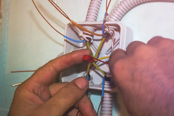 Trabajo eléctrico. electricidad — Foto de stock gratis