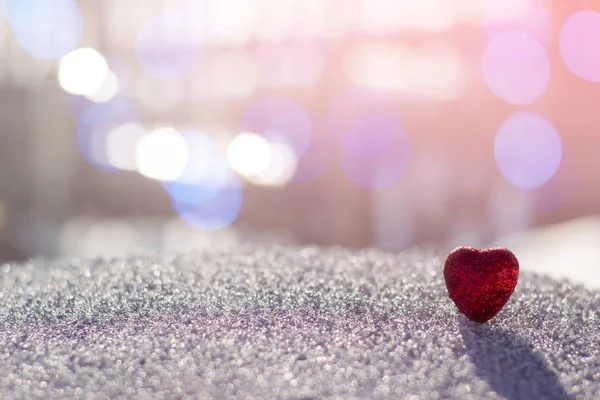 Corazón Rojo Fondo Brillo Brillante — Foto de stock gratis