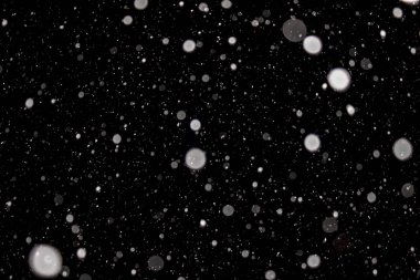 Kara Arkaplan 'a Yağan Karlar