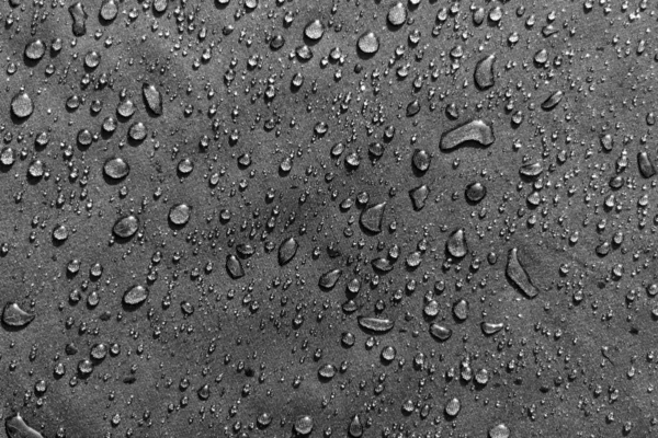 Большие Капли Воды Темной Ткани — стоковое фото