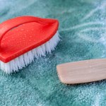 Limpieza de alfombras, concepto de limpieza en seco