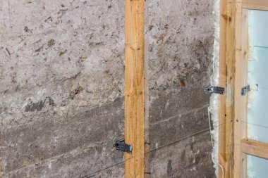 Ahşap çerçeve duvarına, bitirilmemiş onarmak