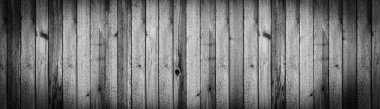 Panorama, eski siyah beyaz ahşap arka plan