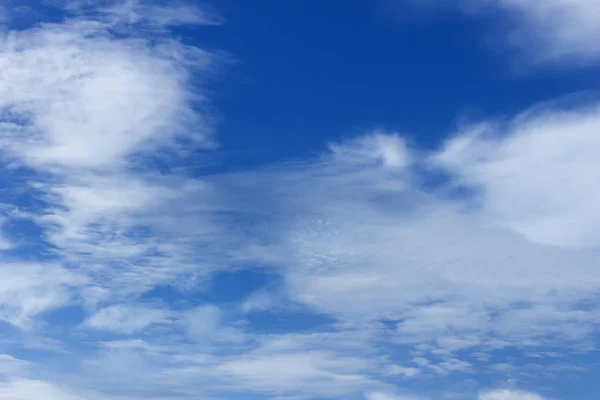 Blauer Himmel Mit Schönen Wolken Gutes Wetter Wetterumschwünge — Stockfoto