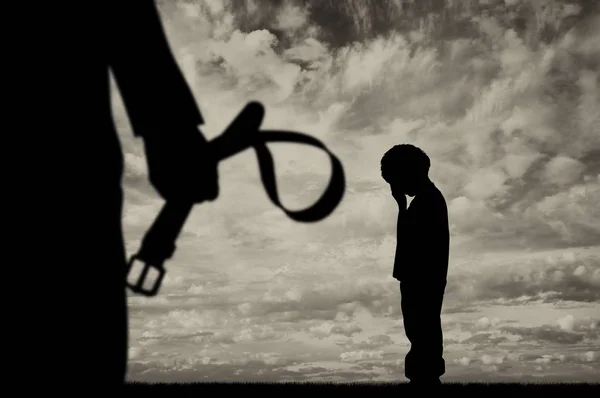 Çocuk şiddet kavramı — Stok fotoğraf