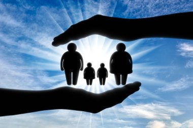 Şişman insanlar yardım