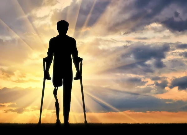 장애, 보 철 다리의 개념 — 스톡 사진