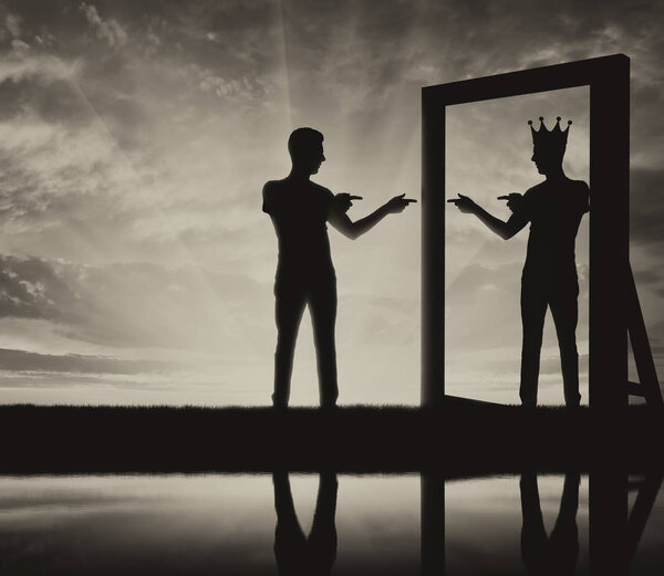 Concept of a narcissistic and egoistic man