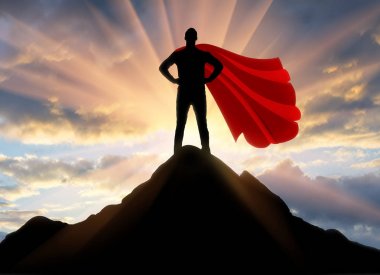 Süpermen işadamı süper kahraman