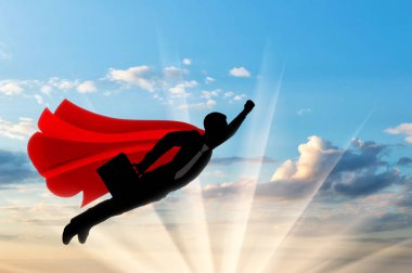 Süpermen işadamı süper kahraman