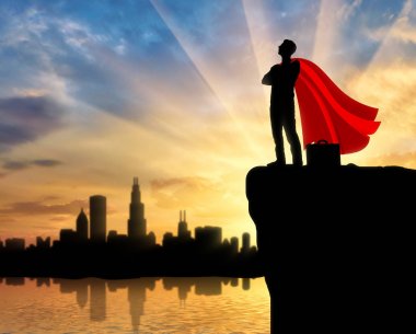 Süpermen işadamı süper kahraman