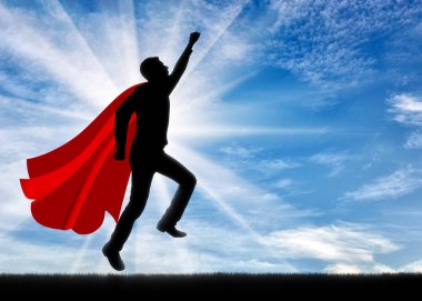 Süpermen işadamı süper kahraman