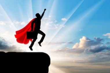 Süpermen işadamı süper kahraman