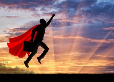 Süpermen işadamı süper kahraman