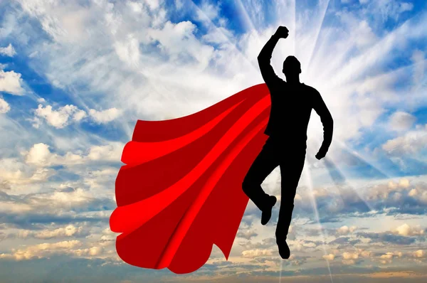 Super-Homem super-herói de negócios — Fotografia de Stock