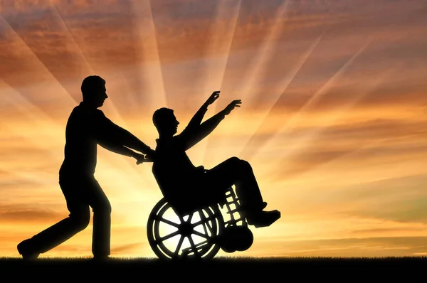 Concept de prise en charge et d'aide aux handicapés — Photo
