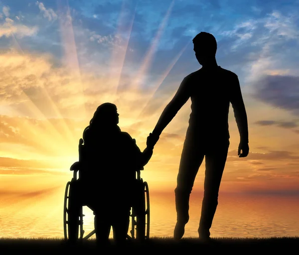 Nozione di sostegno alle persone con disabilità — Foto Stock