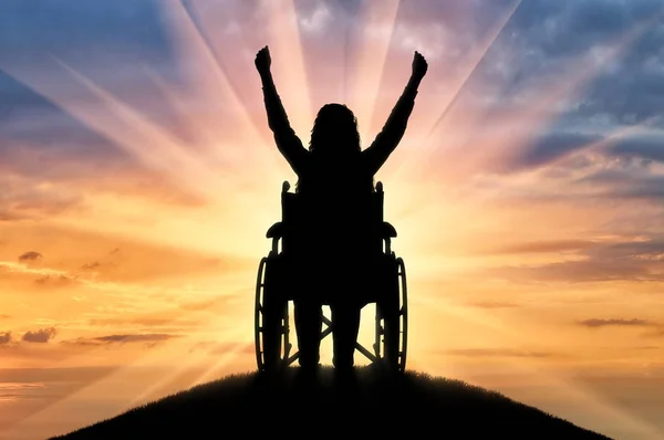 Koncepcja szczęśliwy osób niepełnosprawnych — Zdjęcie stockowe