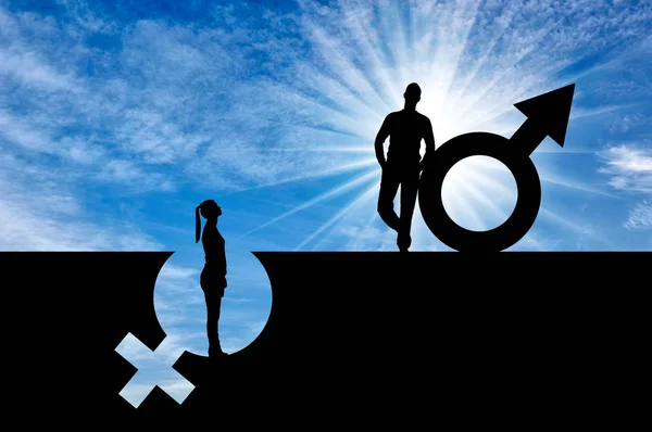 Concept of gender inequality and discrimination — Stock Photo, Image