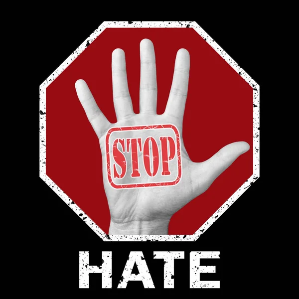 Stop hate conceptual illustration. Global social problem — Stock Photo, Image