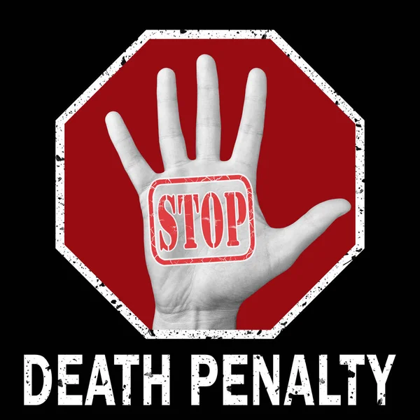 Detener la pena de muerte ilustración conceptual. Problema social — Foto de Stock