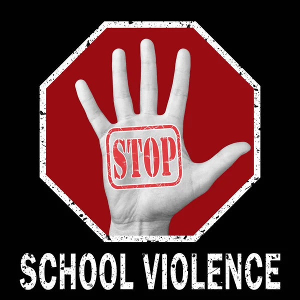 Stop school violence conceptual illustration. — Stock Photo, Image