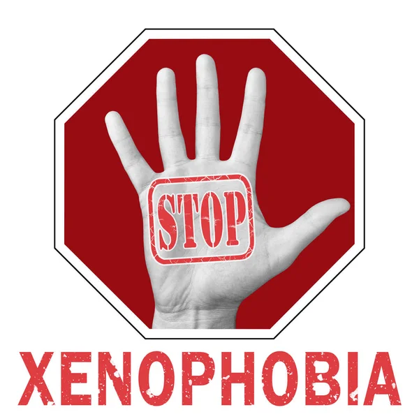 Stop ksenofobii konceptualnej ilustracji — Zdjęcie stockowe