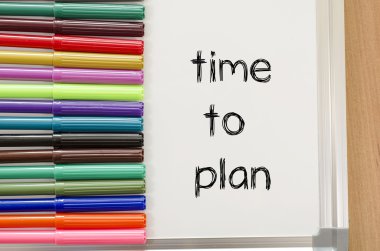 Metin kavramı planlamak için zaman 