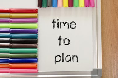 Metin kavramı planlamak için zaman 