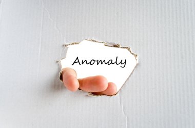 Anomaly text concept clipart
