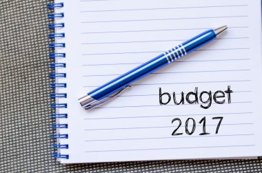 Bütçe 2017 metin konsept dizüstü