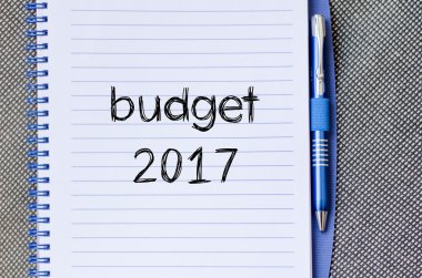 Bütçe 2017 metin konsept dizüstü
