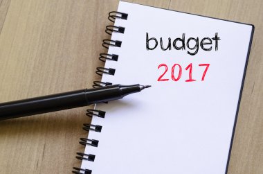 Bütçe 2017 metin konsept dizüstü