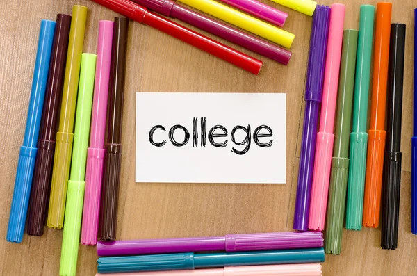 College text concept — Stockfoto