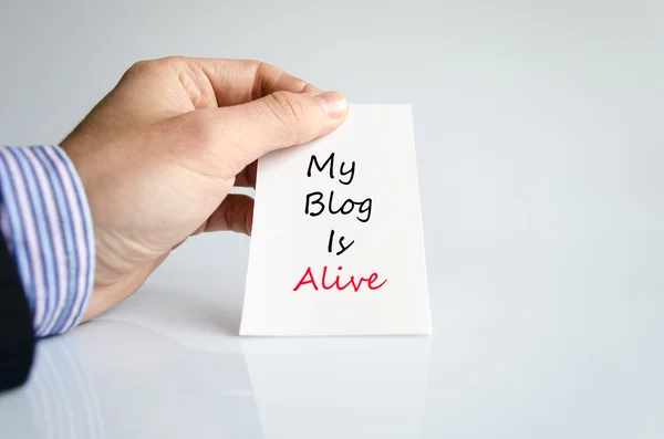 Mijn blog is levend tekst concept — Stockfoto