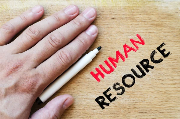 Human resource text concept — ストック写真