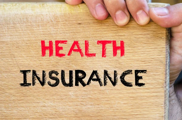 Health insurance text concept — Stockfoto