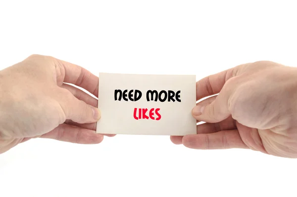 Need more likes text concept — Stock Photo, Image
